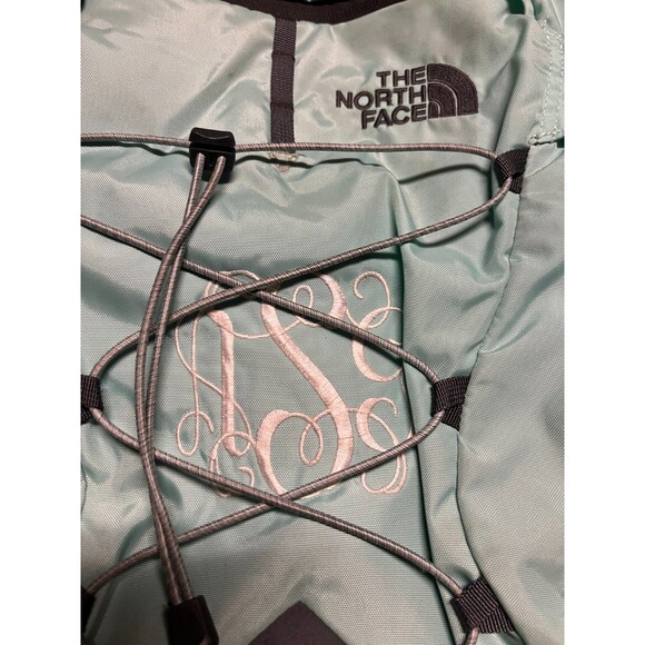 The North Face Borealis Backpack Monogrammed Mint Green Gray FlexVent - Picture 3 of 9